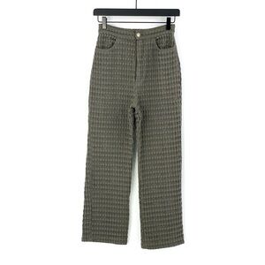 ANIELA PARYS Effy Waffle Trousers Olive Green 27
